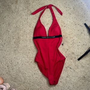 TOMMY HILFIGER RED ONE PIECE